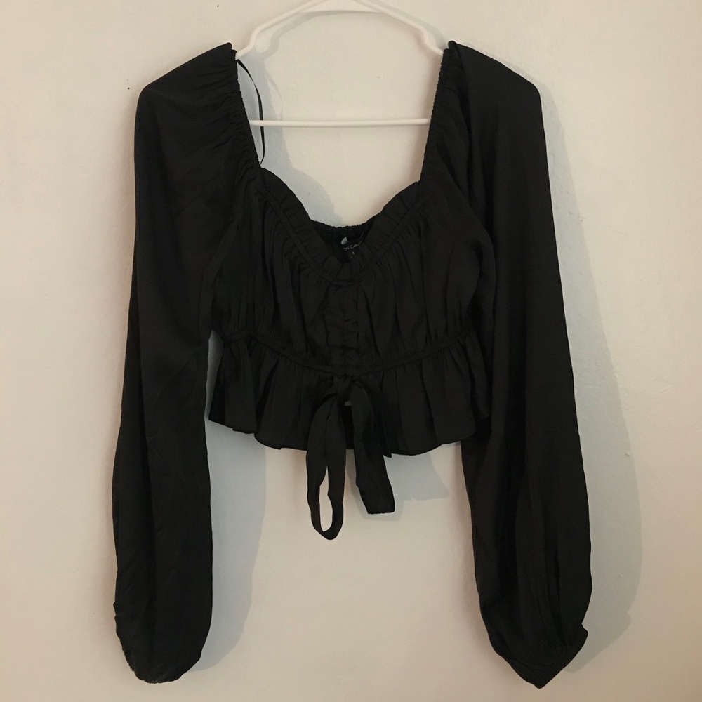 Cotton Candy LA, Black Long Sleeve Top